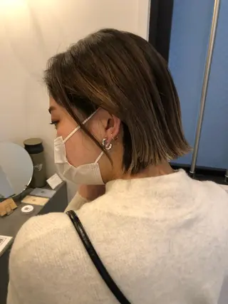 ショート やまさきえりこ ニュアンスパーマのヘアスタイル