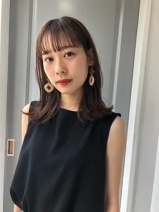 セミロング Pia ツボイ ケイタのヘアスタイル