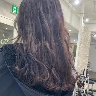 ロング カラー 脱!黒髪 ダブルカラー【上野】のヘアスタイル
