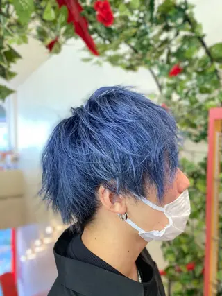 メンズ ゆぴ☾‪/推しカラー /ハイトーンのヘアスタイル