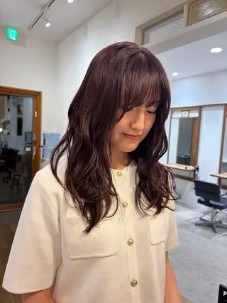 ロング カラー ヘアアレンジ 無料カットモデル‪✨ ✂️Nanami🌷のヘアスタイル