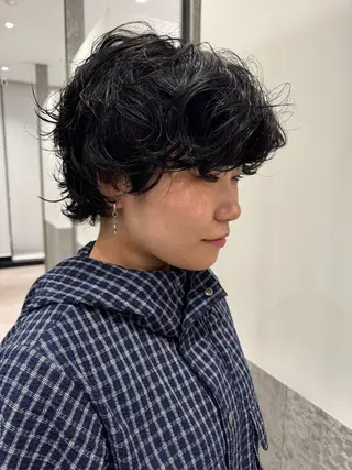 ショート パーマ センスをお届けします 大谷将生infpのヘアスタイル