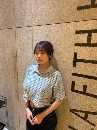 ショート カラー 似合わせカラー🎀 sawa🎀池袋のヘアスタイル