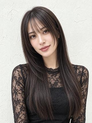 ロング グレージュ×レイヤー 藤生 和宏のヘアスタイル