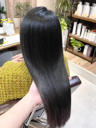 ロング 髪質改善で 憧れの潤艶美髪にのヘアスタイル