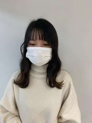 セミロング 渋谷  中性ヘア あかりのヘアスタイル