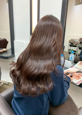 ロング カラー 矢野 晃平のヘアスタイル