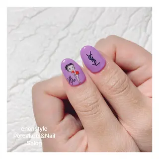 ミディアム ネイル 🐾enen style 🐾のネイルデザイン