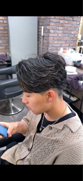 ショート カラー パーマ ヘアアレンジ メンズ キッズ 🔥メンズ特化🔥/ 福田朝輝のヘアスタイル