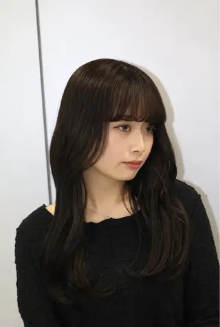 セミロング オオタ ユウトのヘアスタイル