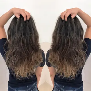 カラー Oopsレイヤー 加藤澄都のヘアスタイル