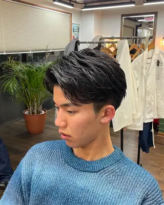 ミディアム メンズ や ゆのヘアスタイル