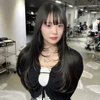 ロング 心斎橋 韓国レイヤ ー指名No.1renのヘアスタイル