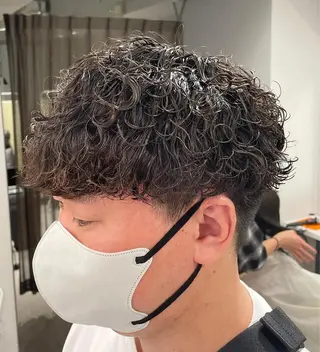 パーマ メンズ 京都河原町 メンズパーマ助川龍哉のヘアスタイル