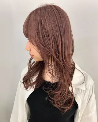ロング カラー ケアパーマ/ケアブリ ーチdaisukeのヘアスタイル