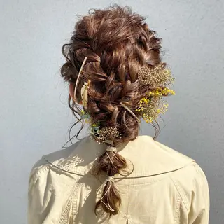 ミディアム カラー パーマ ヘアアレンジ ひなの .のその他イメージ