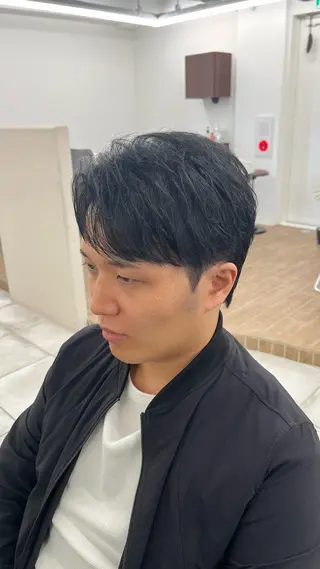 ショート パーマ メンズ 🏆メンズヘア特化 🥇代表りんぺーのヘアスタイル