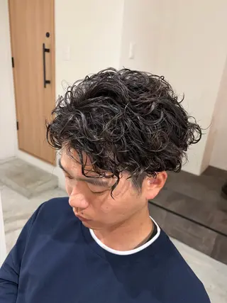 パーマ メンズ メンズカット attraitななかのヘアスタイル