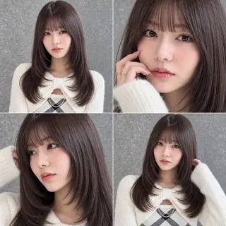 ミディアム カラー 🦋韓国風レイヤー/ 艶髪矯正🦋凛太郎のヘアスタイル