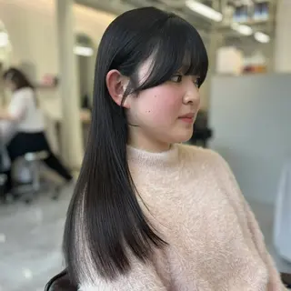 ロング オリーブ/グレージュ Hibiki🌿💡のヘアスタイル