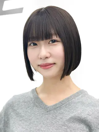 ショート カラー ヘアアレンジ 縮毛矯正🤍 盛れるボブ/ひかりのヘアスタイル