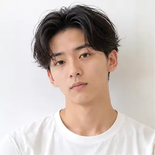 ミディアム メンズ特化🦚 片山/銀座/有楽町のヘアスタイル