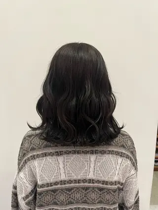 ミディアム カラー ramphy 柴原 夢奈のヘアスタイル