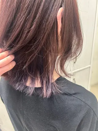 ミディアム カラー 後藤 由希のヘアスタイル