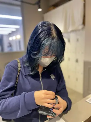 ロング カラー 抜け感レイヤー︴ ニュアンスカラーのヘアスタイル
