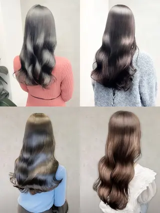 セミロング 【明石の艶髪神様】 染澤尋統のヘアスタイル