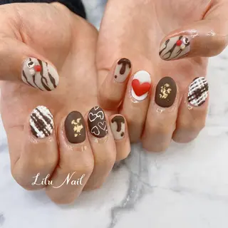 ネイル モチの良さ◉ フィルインネイル♡のネイルデザイン