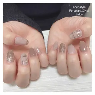 ミディアム ネイル 🐾enen style 🐾のネイルデザイン