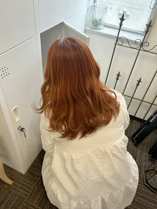 ロング カラー ヘアアレンジ 透明感カラー🤍 韓国ヘア.nanoのヘアスタイル