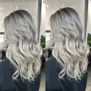 ミディアム バレイヤージュ ボブ🌈ナツヤのヘアスタイル