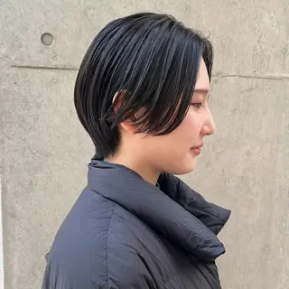 ショート カラー 🤍ブリーチなしカラ ー/渋谷/YUU🤍のヘアスタイル