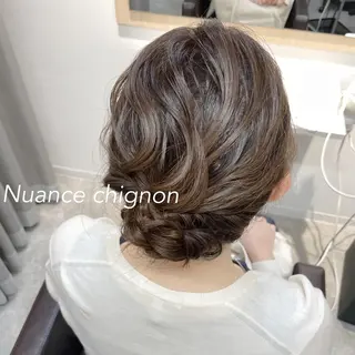 ミディアム ヘアアレンジ ご新規様限定 透明感カラーKANAのヘアスタイル