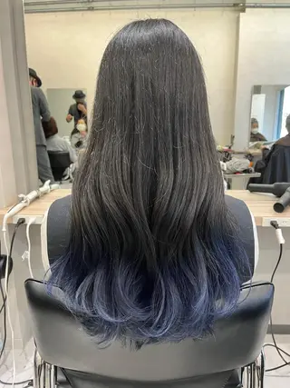 ロング カラー 松田 類生のヘアスタイル