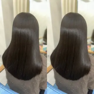 ロング 髪質改善🩵縮毛矯正 代々木/木下のヘアスタイル