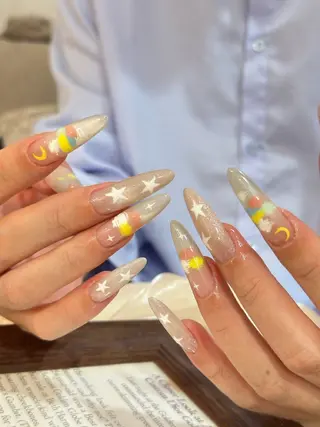 ロング 💐RB_ nail🌻🌈のネイルデザイン