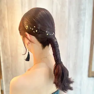 ロング ヘアアレンジ 1日中崩れない❤︎へ アメイク/SAORIのその他イメージ