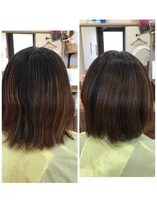 ショート カラー 青木 恵のヘアスタイル