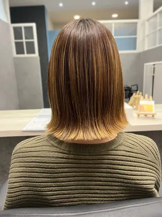 ミディアム 加藤 碧唯のヘアスタイル