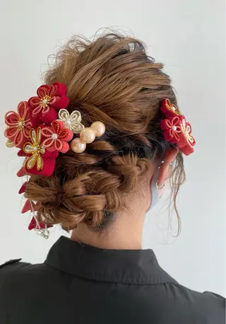 ロング ヘアアレンジ 宮崎 睦のヘアスタイル
