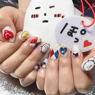 ネイル 渋谷/チップ長さ出し 👑アプレgel-xのネイルデザイン