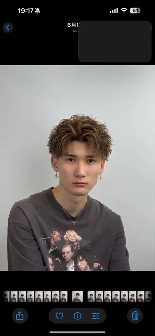 カラー メンズ KAMINAO HIRYUのヘアスタイル