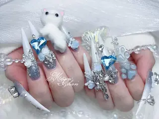 ネイル K.bi_nail ネイル長さ出し専門店のネイルデザイン