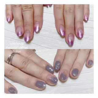 ミディアム ネイル 🐾enen style 🐾のネイルデザイン