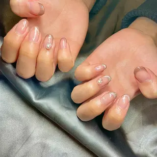 ミディアム カラー パーマ ヘアアレンジ メンズ キッズ ネイル マツエク・マツパ アイブロウ el. by Aoのネイルデザイン