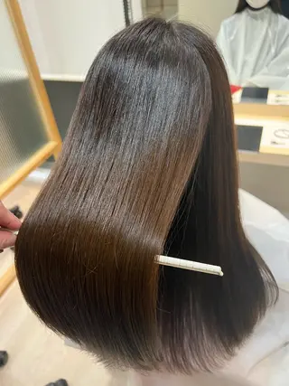 ロング カラー 外国人対応 佐久間のヘアスタイル