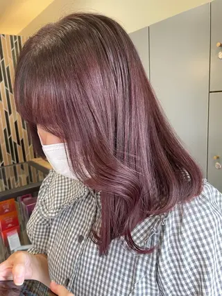セミロング カラー 大人のボブパーマ ˗ˋˏairiˎˊ˗のヘアスタイル